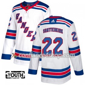 Adidas Maillot de Hockey New York Rangers Kevin Shattenkirk 22 2017-2018 Blanc Authentic - Enfant